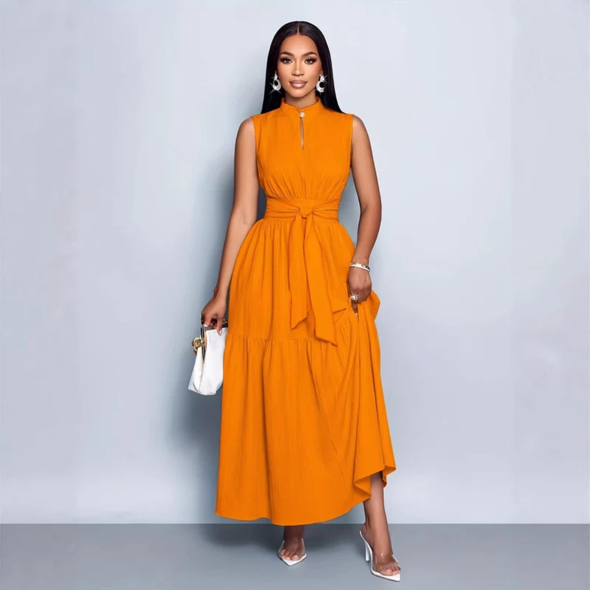 Women’s Strap Lace Patchwork Dress – Elegant Style